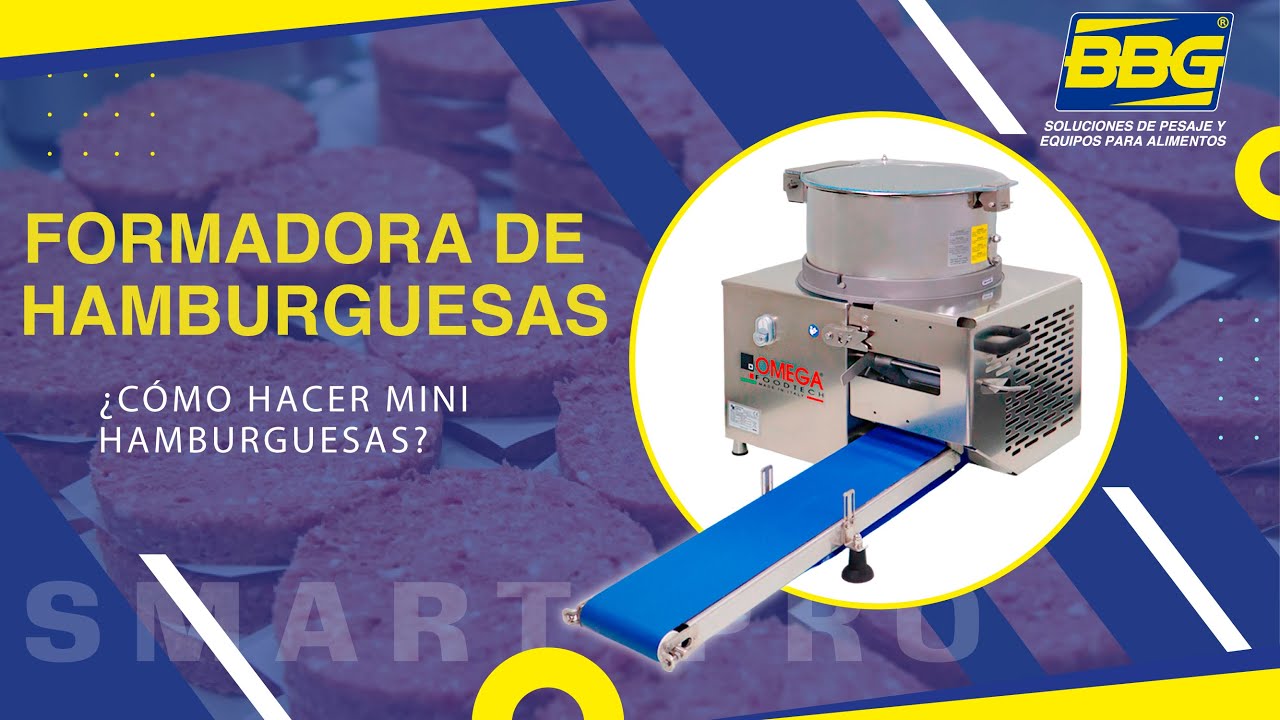 BBG - ¿Cómo hacer mini hamburguesas? Formadora de hamburguesas automática REF: SMART PRO