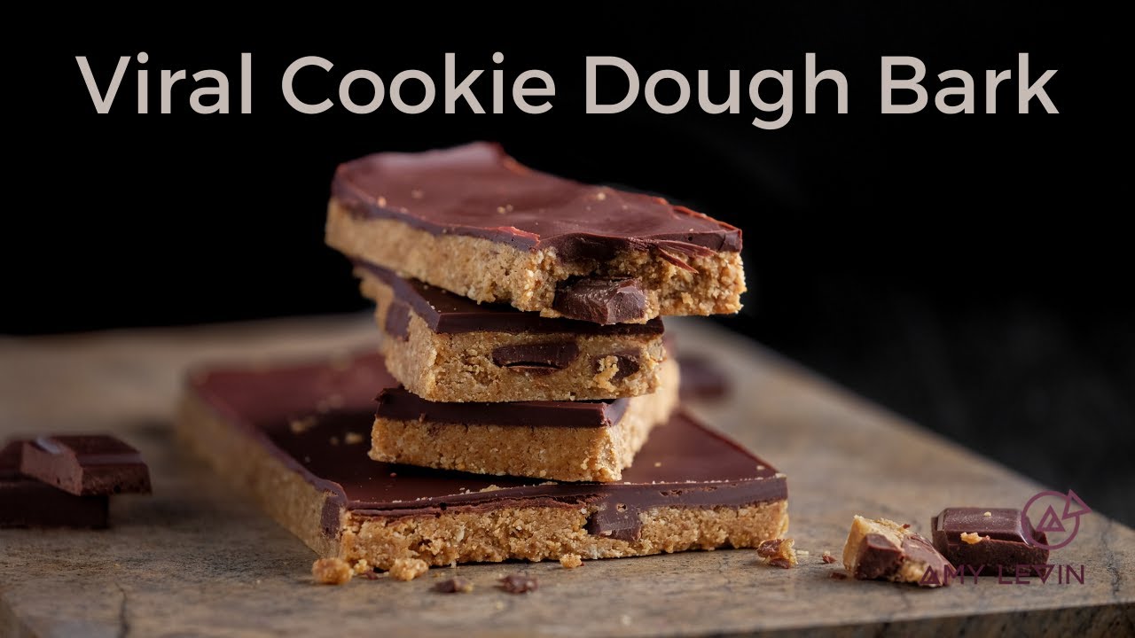 Viral Cookie Dough Bark Recipe | Easy & Healthy Treat