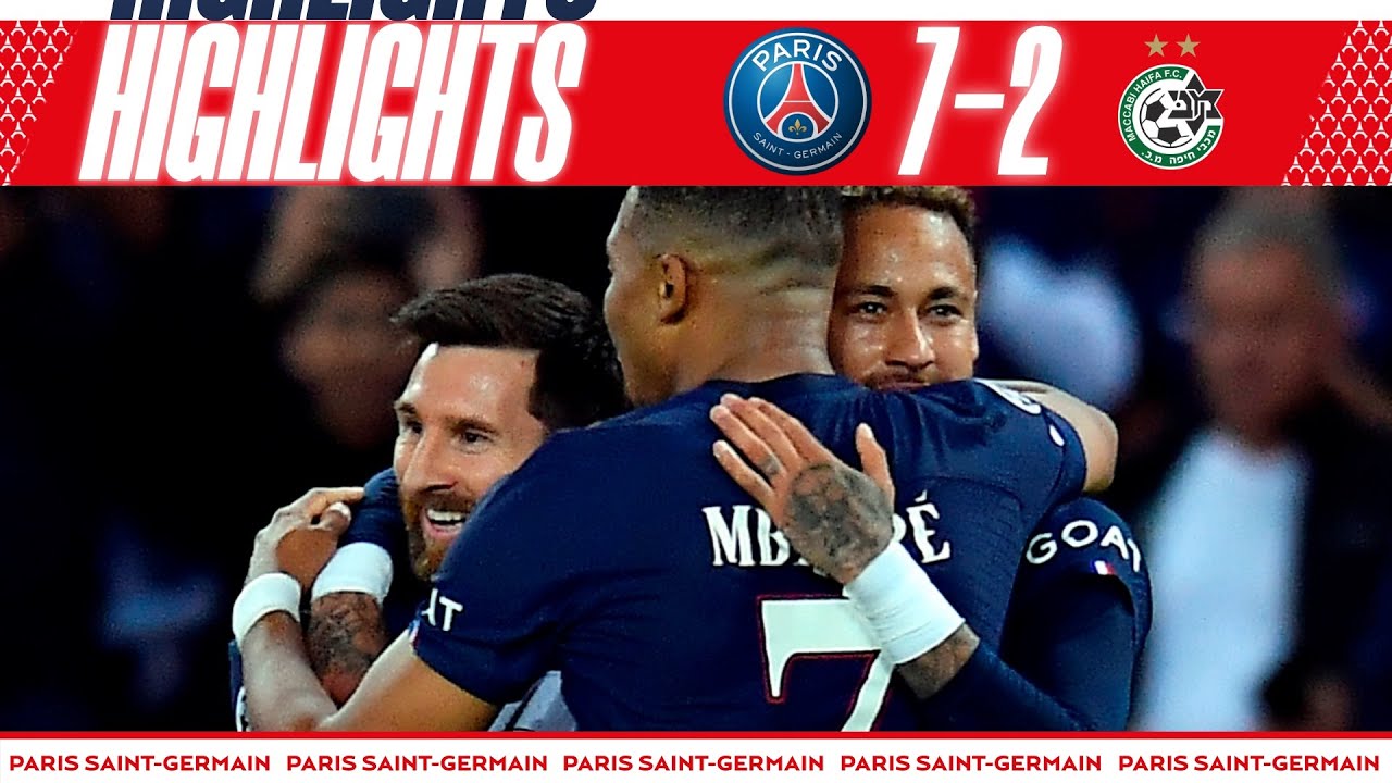 PSG vs Maccabi Haifa 7-2 • Champions League • Messi Mbappé Neymar Goals &  Hіghlіghts Lego Football in 2023