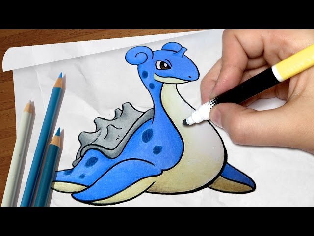 Como desenhar o LAPRAS [Pokémon]
