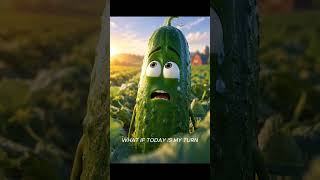 #CucumberVsTomato #FunnyVegetables #ComedySketch #FarmLife #TalkingVegetables #ScaredCucumber #