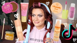 A FULL FACE OF PRODUCTS THAT TIKTOK MADE ME BUY! | EmmasRectangle screenshot 3