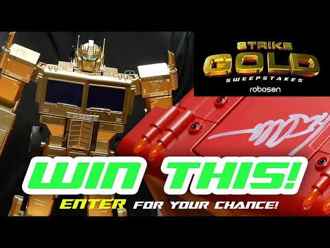 ENTER FOR YOUR CHANCE TO WIN this incredible Gold (painted) Elite Edition Optimus Prime - Learn More