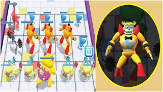 Merge Master Blue Monster Battle Run: Funny Gameplay (iOS,Android) Part 1 - Freddy Monster screenshot 3