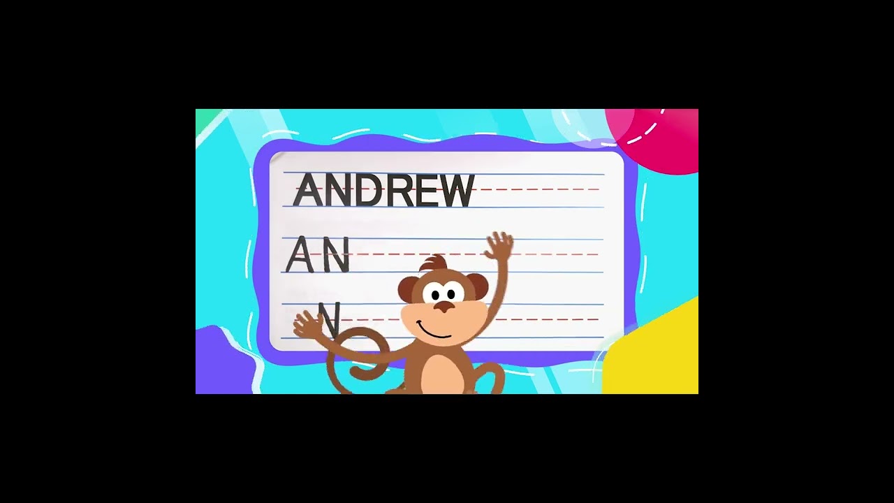 How To Write ANDREW -- SUPER FAST | Write With Me! -- FOR KIDS | 