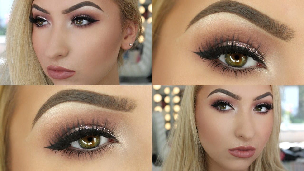 Rose Gold Glam Glitter Tutorial | 2 quick and easy looks! ♡