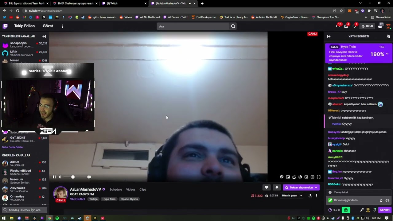 wtcN Aslan 'ın Açtığı Kameralı Yayını İzliyor