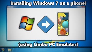Running Windows 7 on a phone! (using Limbo PC emulator)