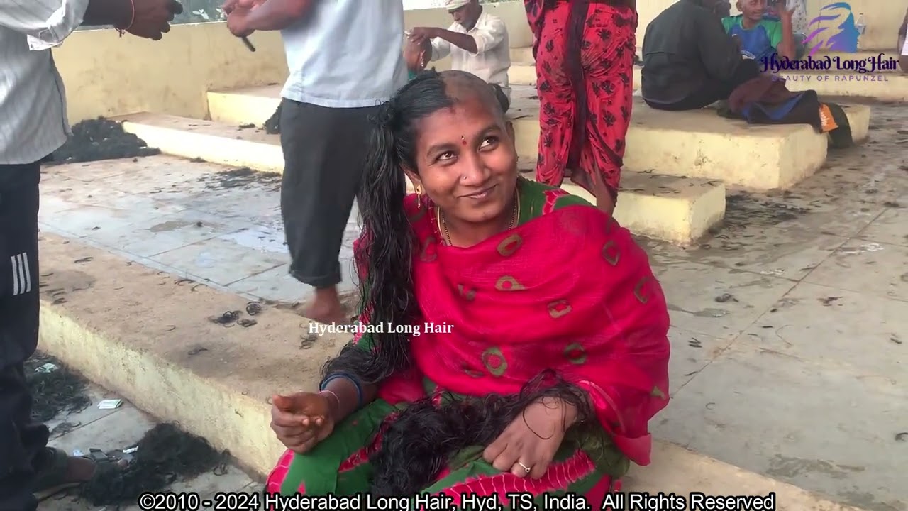 Red Chudidar Headshave | Hyderabad Long Hair