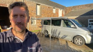 Fitting a multi rail and Fiamma awning to a Vw Transporter