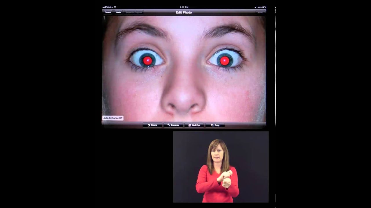 viewing and editing photos and videos on ipad Auslan Translation