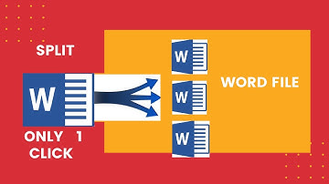 How to split MS Word File | Split one large word document into separate documents