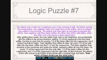 Logic Puzzle #7 WLP