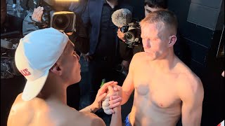 HEARTBROKEN Liam Wilson EMBRACED by Oscar Valdez after T.K.O LOSS in Arizona