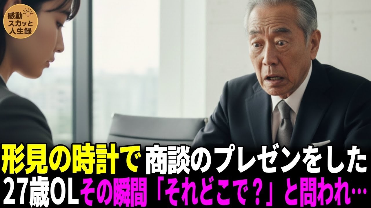 形見の時計で大事な商談のプレゼンをした27歳OL－その瞬間、「それどこで？」と問われ…