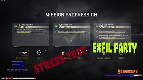 DMZ -Mission, Exfil Party and Stress Test