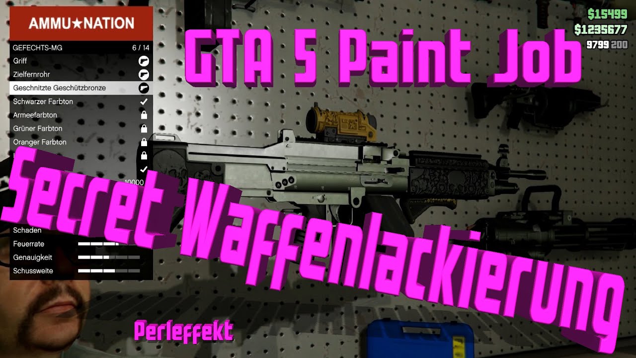 GTA 5 Paint Job Secret Waffenlackierung bekommen [Perleffekt