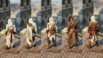 5 Legendary Assassin Outfits & Assassination Styles in AC Unity | Altair, Ezio, Connor, Shay, Edward