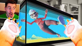 Coloquei a AVÓ dentro do AQUÁRIO! - I am Cat Vr screenshot 4