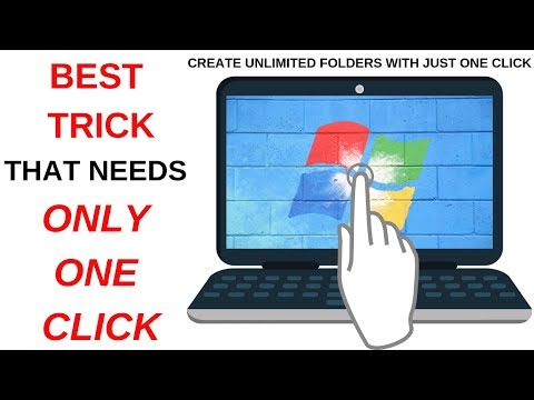 AMAZING one click BATCH FILE TRICK To Create Folders using notepad in windows | Webking Kuldeep