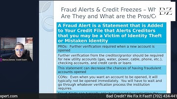 Fraud Alerts and Credit Freezes - The Pro