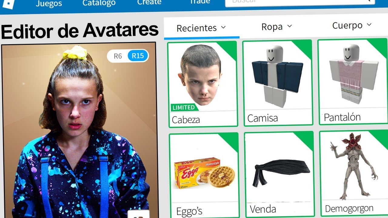 Creamos El Perfil De Eleven En Roblox Stranger Things Rovi23 Roblox Youtube - eleven stranger things roblox avatar