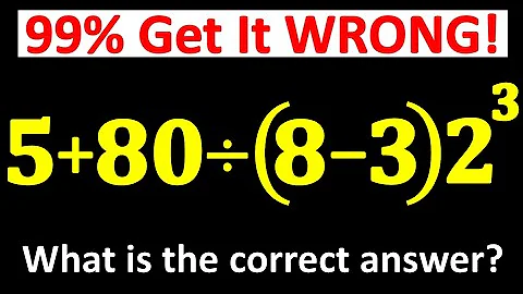 🔥 Very Tricky Math Problem That 99% of People Get WRONG! 🤯 Can YOU Get It Right? 🤔