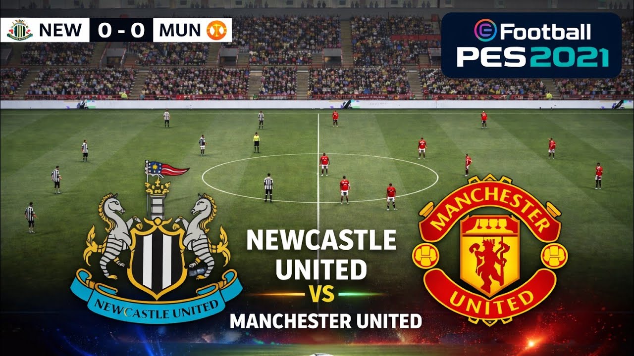 🔴Newcastle United vs Manchester United | Premier League | Efootball PES 21 Gameplay Simulation