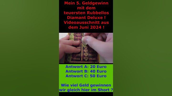 Mein 5. Geldgewinn Diamant Deluxe - Gewinnen wir 20,40 oder 50 Euro ?