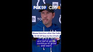 Colts' Shane Steichen reacts