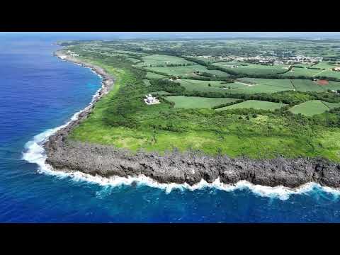 沖縄県 南大東島 ドローン 縦断 無音 4K Minamidaito Island Drone Crossing Silent ver.
