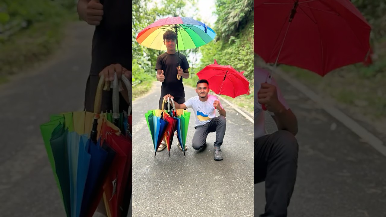 4 Small Umbrella VS 3 Big Umbrella☂️