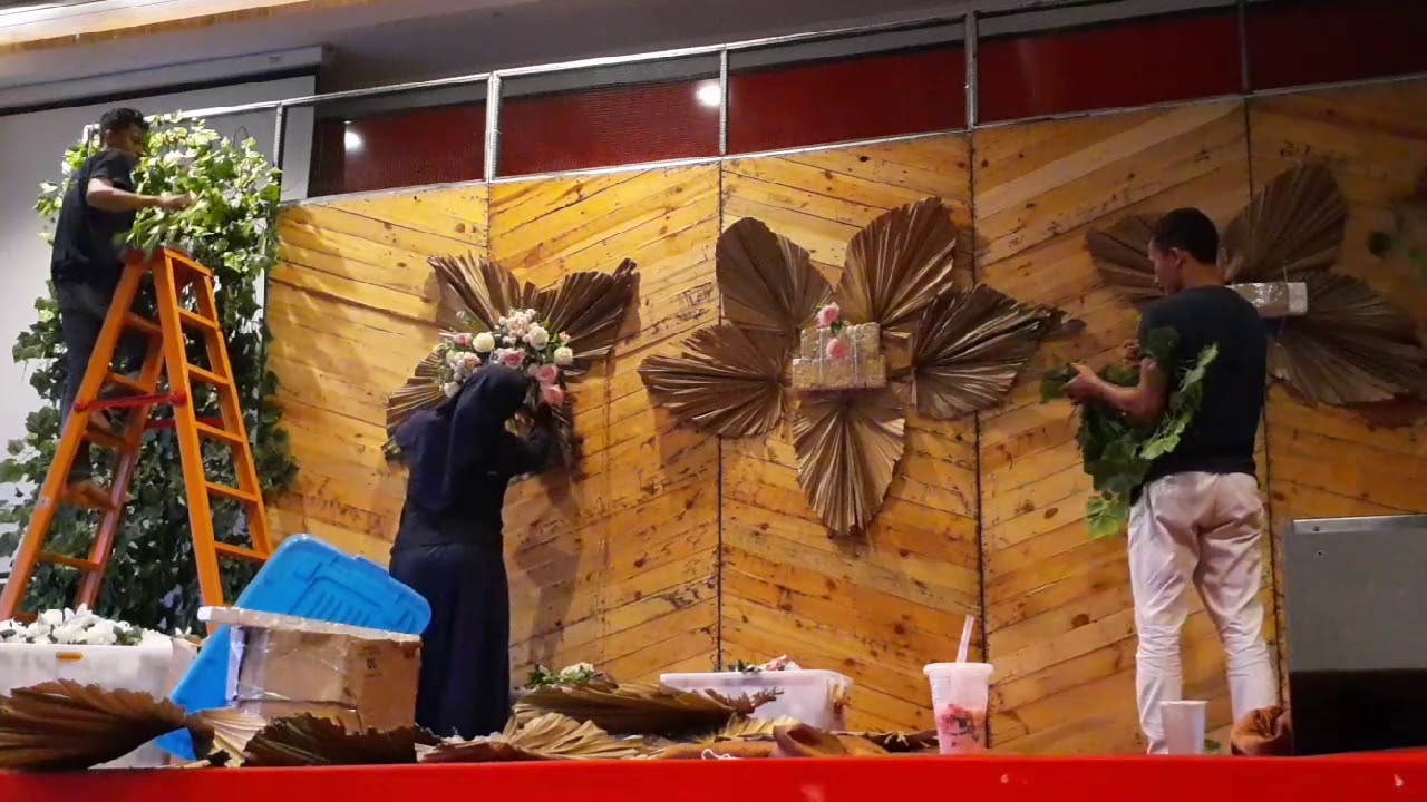 Dekorasi Pelaminan Rustic - YouTube