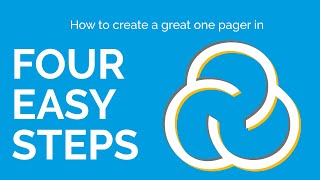 How to create a startup one pager in FOUR easy steps