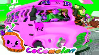 [1 HOUR LOOP] Wheels on the Bus 🔄 Fun Sound Variations &amp; Remix for Kids 🧒 Cocomelon Nursery Rhymes🪕