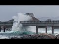 Experience the Atlantic Ocean Road during a heavy winter storm