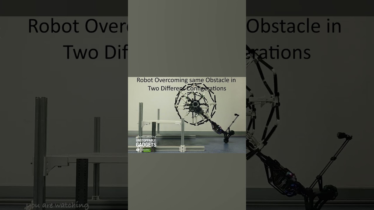 Dieser Roboter verändert die Form seiner Räder