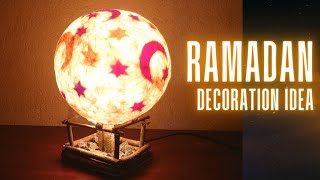 Ramadan decoration idea | Balloon craft | Lamp shade at home | DIY | Home deco @beetlescrafts