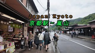 2024 4K | KYOTO JAPAN | Kyoto Arashiyama Shopping Street Walking Tour 京都嵐山日本旅游推荐
