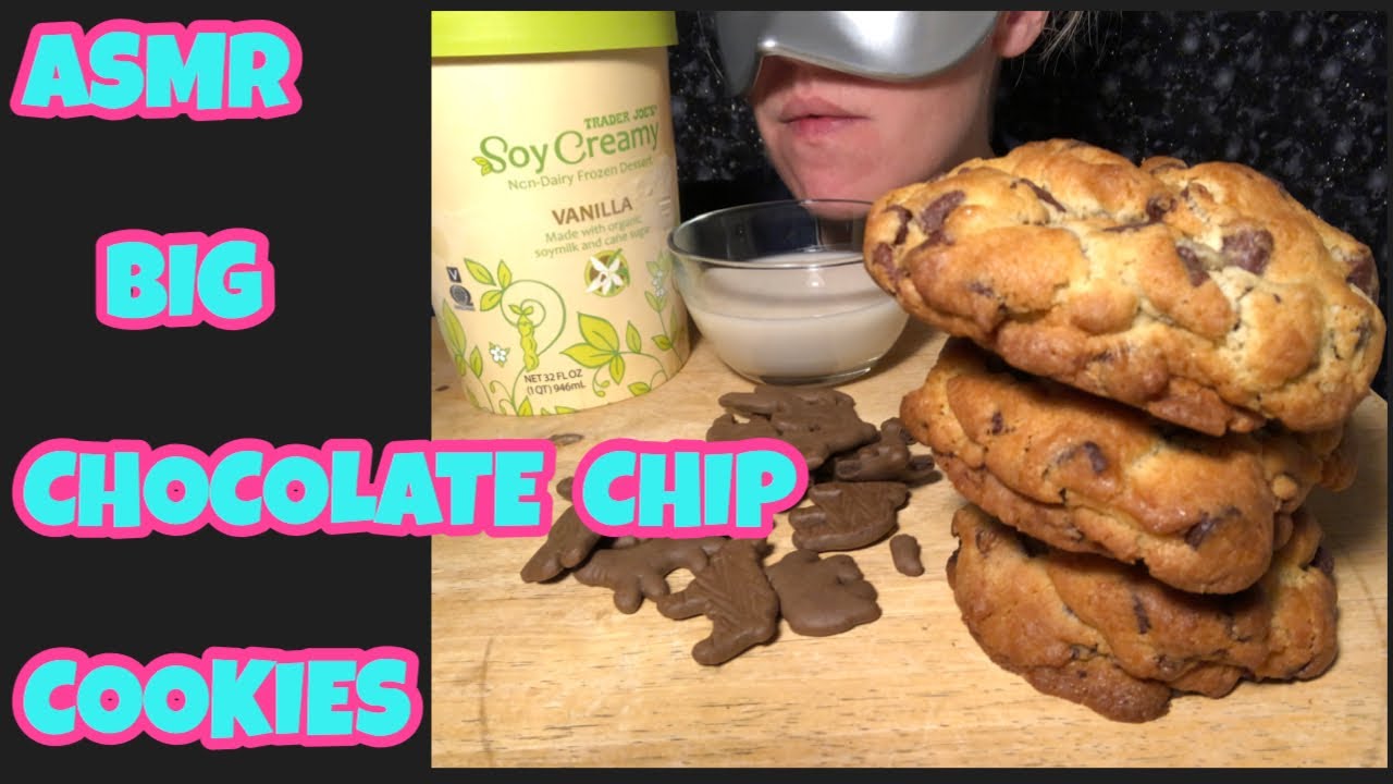 ASMR BIG CHOCOLATE CHIP COOKIES - YouTube