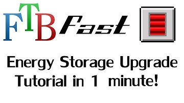 FTB Fast! - Energy Storage Upgrade Tutorial in 60 seconds! ( Feed The Beast )