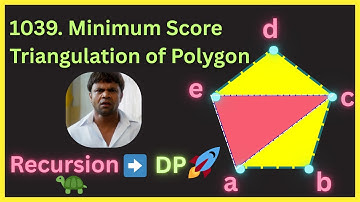 1039. Minimum Score Triangulation of Polygon | Recursion | DP |Easy Intuition | LeetCode | C++ Code🔥