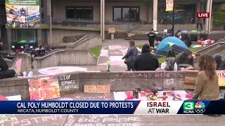 Cal Poly Humboldt closes campus after pro-Palestinian protesters take over