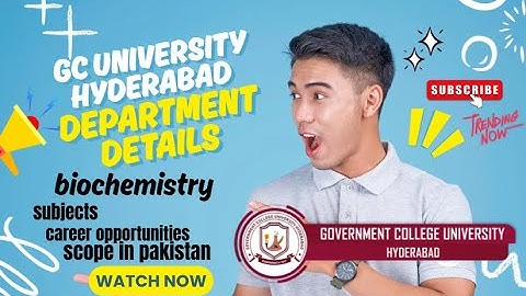 GCUH Biochemistry  : Your ULTIMATE Degree Plan DECODED!/GCU Hyderabad MASTER Your Degree Path!