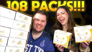 Opening a Sealed Case of Pokémon 30th Celebration ETBs | 108 Packs!!!