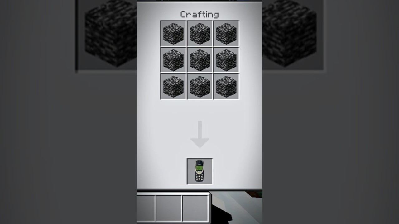 Minecraft me craft a Nokia phone 