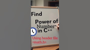 Find Power of Number (Using math.h) Header File in C++ |#powerofnumberincpp #shorts #usingheaderfile