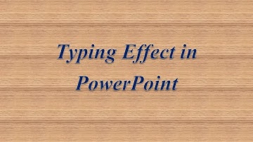 Typing Effect | PowerPoint Animation | PowerPoint