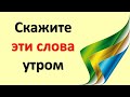 Скажите эти слова утром, начните свой день правильно