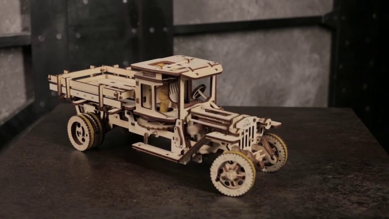 Truck Wooden Model Kit YouTube